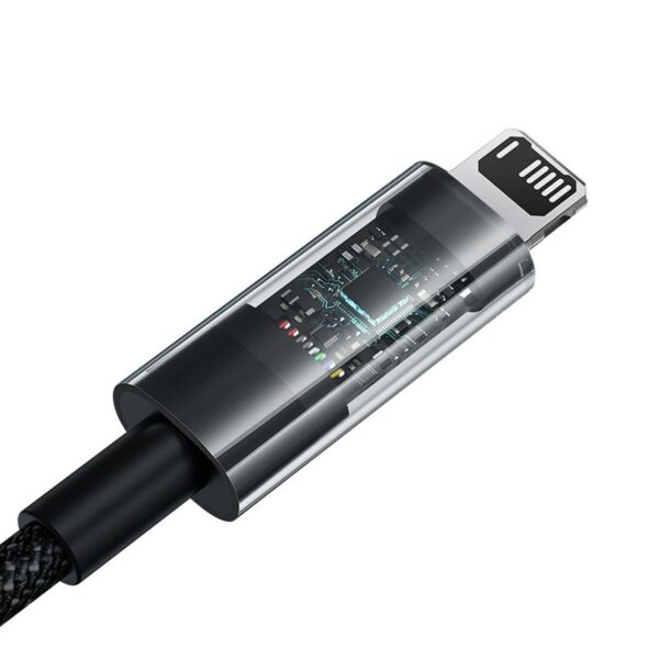 USB auf Lightning Verbindungskabel Baseus P10373003111-01 Schwarz 2 m – Bild 4