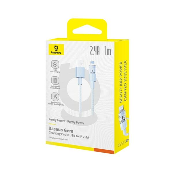 USB auf Lightning Verbindungskabel Baseus P10373003311-00 Blau 1 m – Bild 6