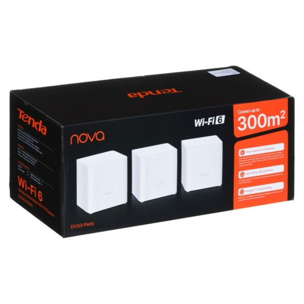 Router Tenda EX3-3pack Weiß RJ45 x 1 Wi-Fi 5 GHz Wi-Fi 6 GHz Wi-Fi 4 – Bild 7