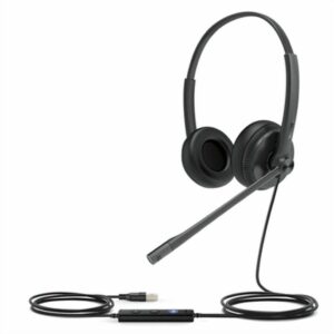 Kopfhörer mit Mikrofon Yealink UH34 DUAL TEAMS Schwarz