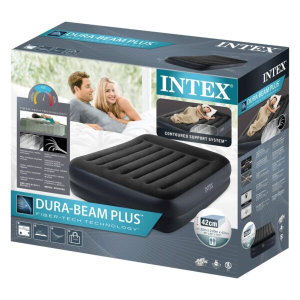 Aufblasbares Bett Intex Dura-Beam Basic Queen Innen/Außenbereich (152 x 203 x 42 cm) – Bild 4