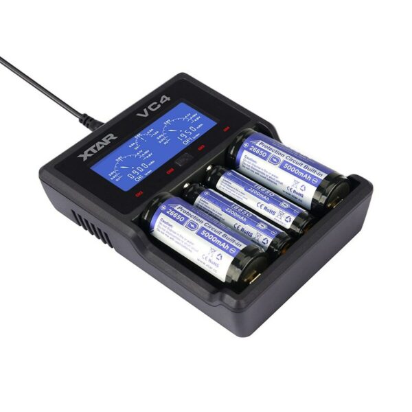 Akku-Ladegerät Xtar VC4 Batterien x 4 – Bild 3
