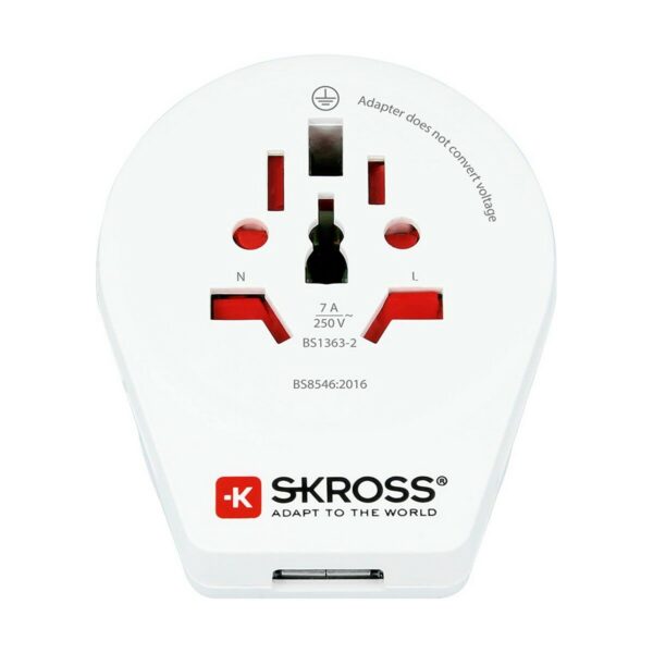 Netzadapter Skross 1500267 United Kingdom International 1 x USB – Bild 3