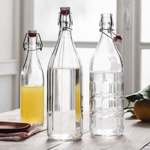 Flasche Bormioli Rocco Swing Glas 1 L (20 Stück) – Bild 3