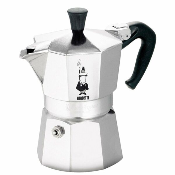 Italienische Kaffeemaschine Bialetti Moka Express Aluminium 200 ml 3 Kopper – Bild 3