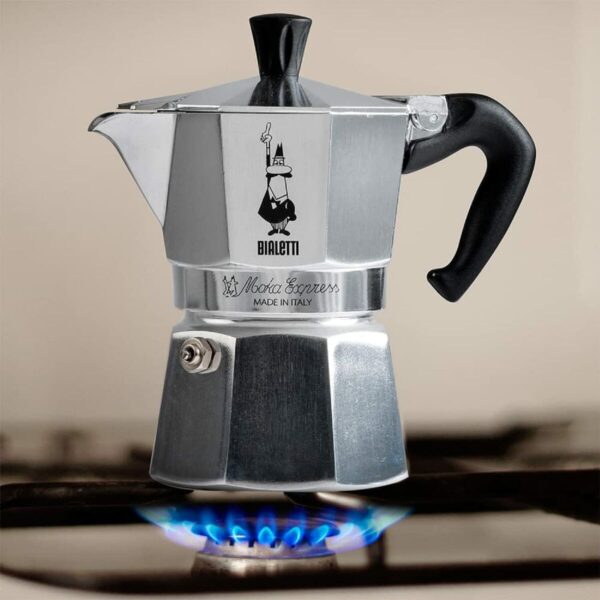 Italienische Kaffeemaschine Bialetti Moka Express Aluminium 200 ml 3 Kopper – Bild 8