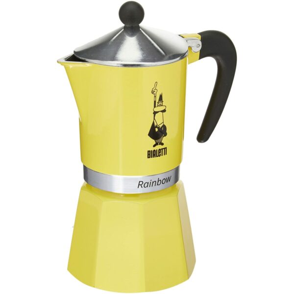 Italienische Kaffeemaschine Bialetti Rainbow Gelb Aluminium 300 ml – Bild 2