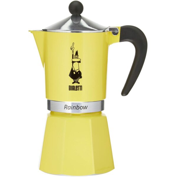 Italienische Kaffeemaschine Bialetti Rainbow Gelb Aluminium 300 ml – Bild 4