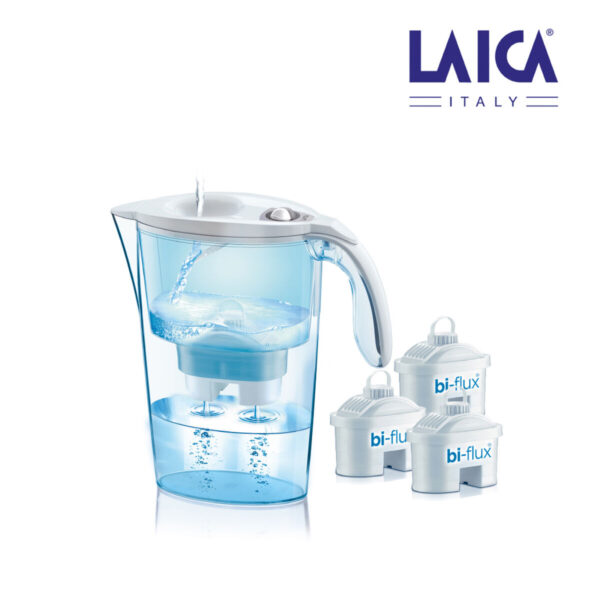 Filter-Karaffe LAICA Bi-Flux J9047WS Pack Filter x 3 Durchsichtig Polypropylen (2,3 L) – Bild 2