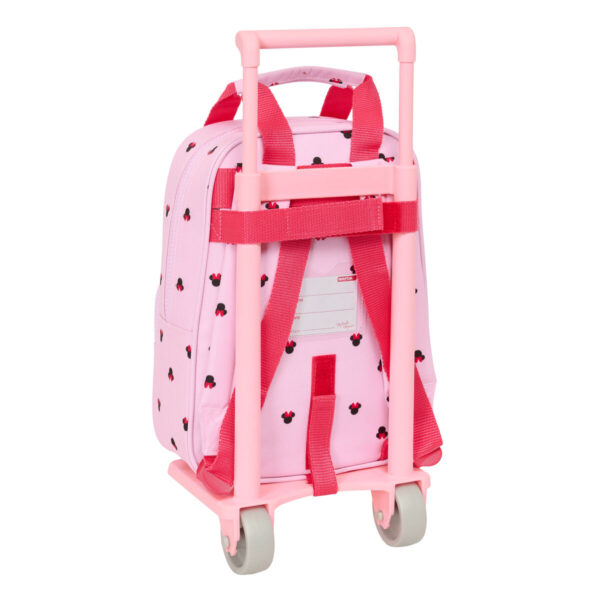 Schulrucksack mit Rädern Minnie Mouse Naive Rosa 20 x 28 x 8 cm – Bild 2