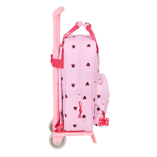 Schulrucksack mit Rädern Minnie Mouse Naive Rosa 20 x 28 x 8 cm – Bild 3