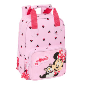 Schulrucksack Minnie Mouse Naive Rosa 20 x 28 x 8 cm