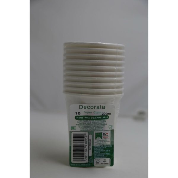 Geschirr-Set Procos Weiß Papier 23 x 1,5 x 23 cm – Bild 6
