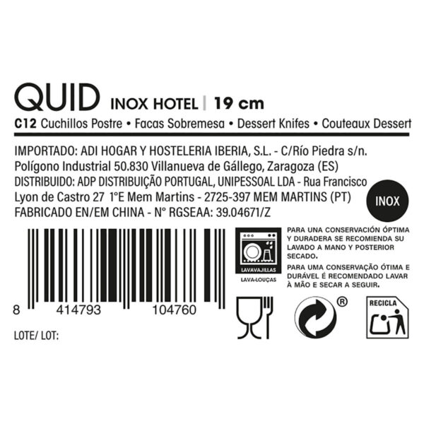 Dessertmesserset Quid Hotel 12 Stück – Bild 4