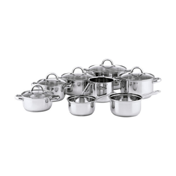 Topf mit Deckel Quid Metall Stahl (24 cm) – Bild 3