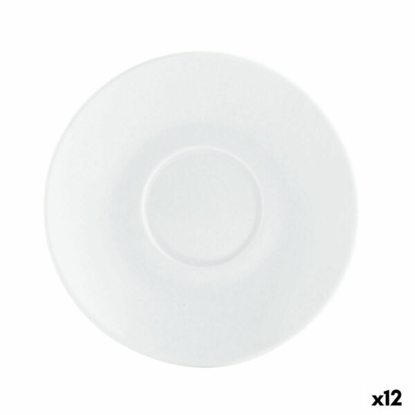 Teller Quid Basic Kaffee aus Keramik Weiß (12,5 cm) (Pack 12x) – Bild 2