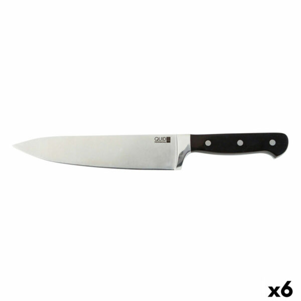 Chef Messer Quid Professional Inox Chef Black Schwarz Metall 20 cm (Pack 6x) – Bild 2