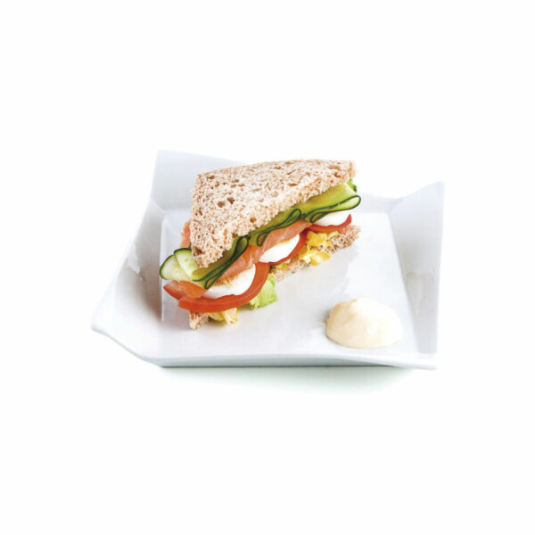Flacher Teller Quid Gastro Fresh Weiß aus Keramik Sandwich (8 Stück) – Bild 2