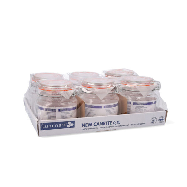 Glasgefäß Quid New Canette Durchsichtig Glas (0,7L) (Pack 6x) – Bild 4