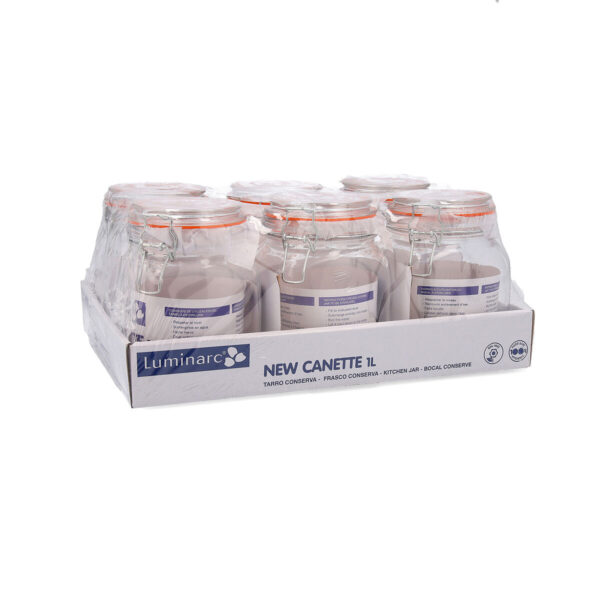 Glasgefäß Quid New Canette Durchsichtig Glas (1L) (Pack 6x) – Bild 4