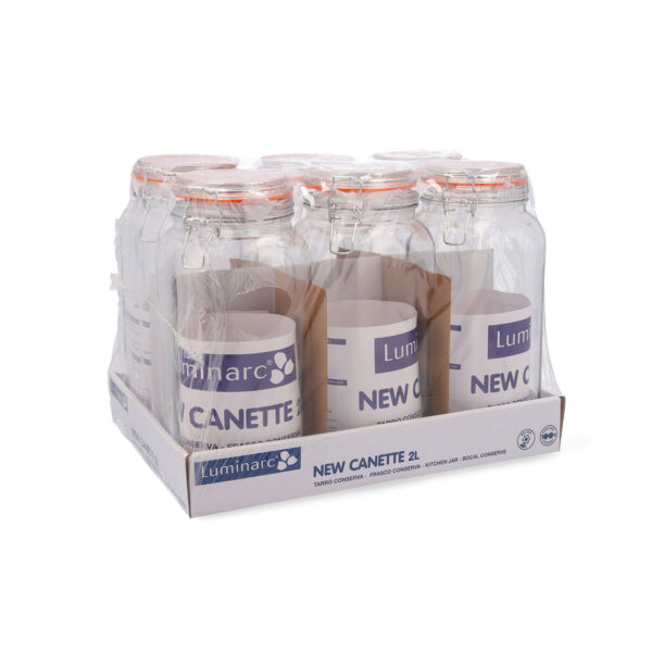 Glasgefäß Quid New Canette Durchsichtig Glas 2 L (Pack 6x) – Bild 4
