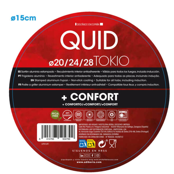 Pfannen-Set Quid Tokio Rot Metall (3 pcs) – Bild 4