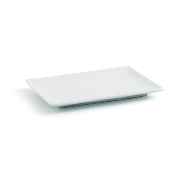 Tablett für Snacks Quid Gastro Fun Weiß aus Keramik 20 x 13 x 2 cm (6 Stück) – Bild 3