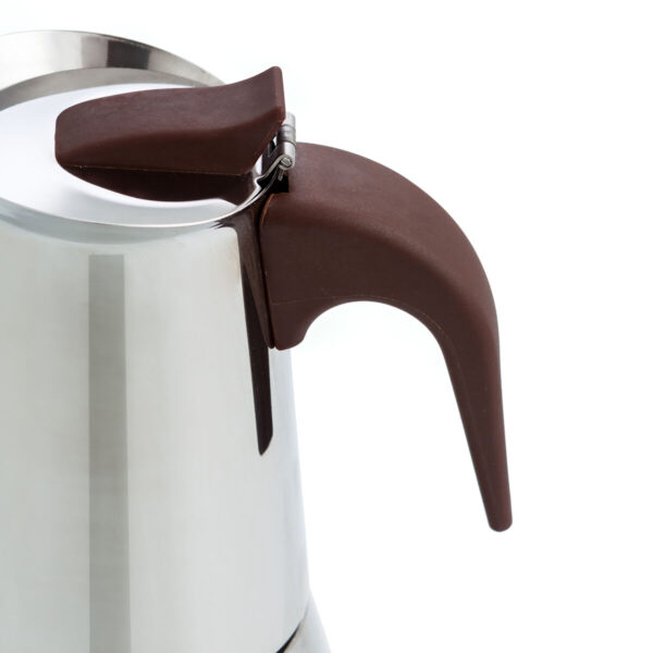 Italienische Kaffeemaschine Quid Milan Metall 9 Tassen – Bild 5