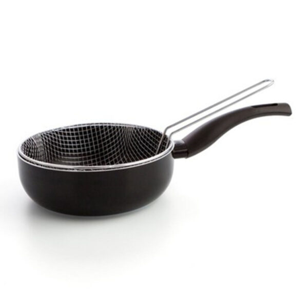 Bratpfanne mit Korb Quid Hydra Schwarz Metall Bakelit