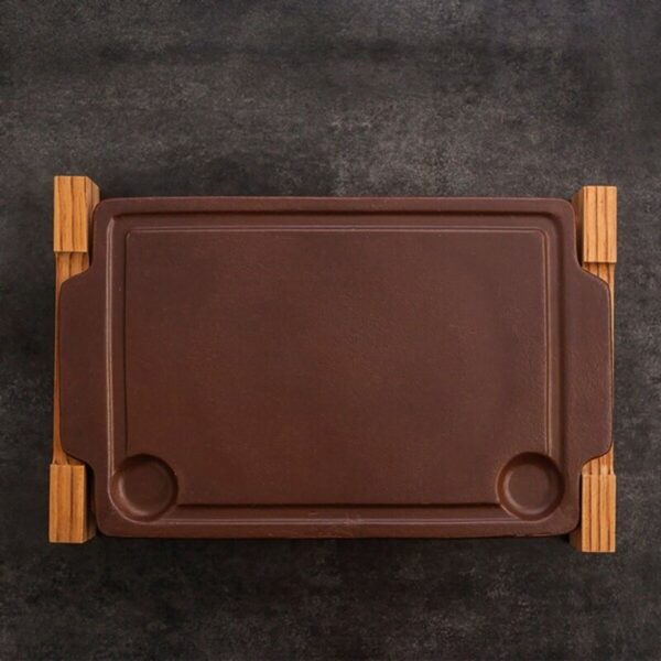 Steinofengrill Anaflor aus Keramik Braun (36,5 X 24 cm) – Bild 2