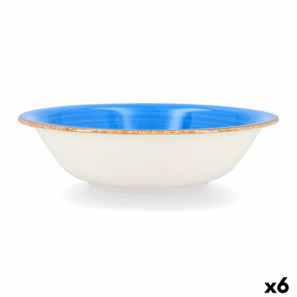 Salatschüssel Quid Vita aus Keramik Blau (23 cm) (Pack 6x) – Bild 2