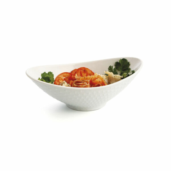Kochschüssel Quid Gastro Oval aus Keramik Weiß (21,5 x 12,5 x 7 cm) (6 Stück) – Bild 2