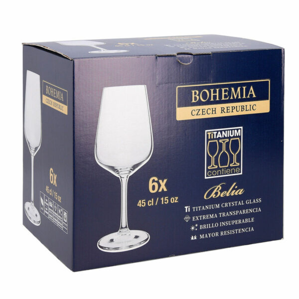 Weinglas Belia Durchsichtig 450 ml 6 Stücke – Bild 2