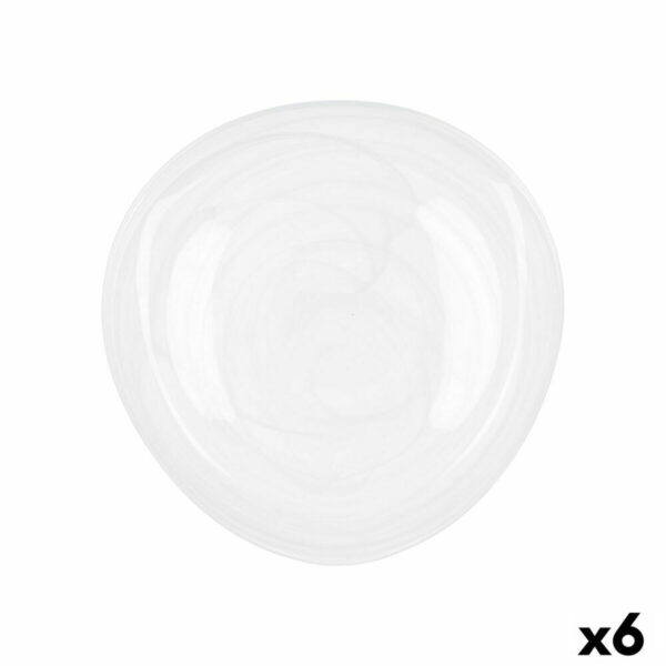 Flacher Teller Quid Boreal Weiß Glas Ø 30 cm (6 Stück) (Pack 6x) – Bild 2