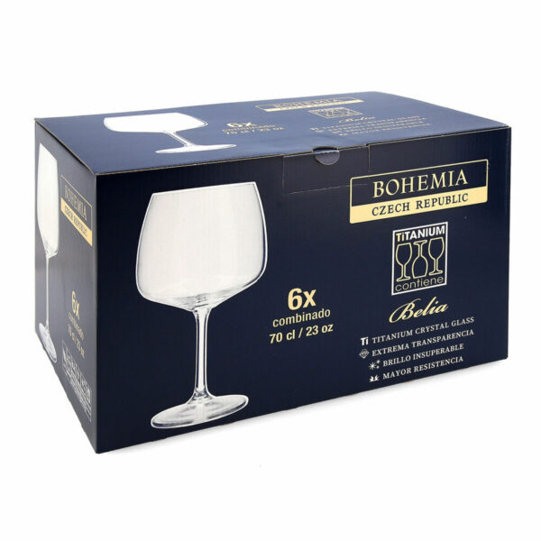Glas Bohemia Crystal Belia Kombiniert Durchsichtig Glas 700 ml 6 Stücke – Bild 3
