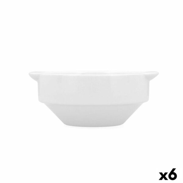 Schale Bidasoa Glacial Weiß aus Keramik 350 ml (6 Stück) (Pack 6x) – Bild 2