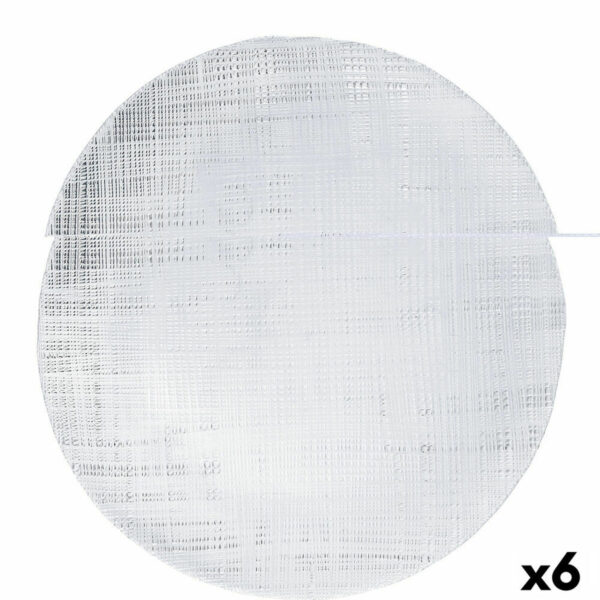 Flacher Teller Bidasoa Ikonic Durchsichtig Glas Ø 28 cm (6 Stück) (Pack 6x) – Bild 2