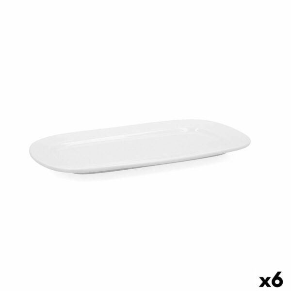 Kochschüssel Bidasoa Glacial Weiß aus Keramik 31 x 18 cm (6 Stück) (Pack 6x) – Bild 2