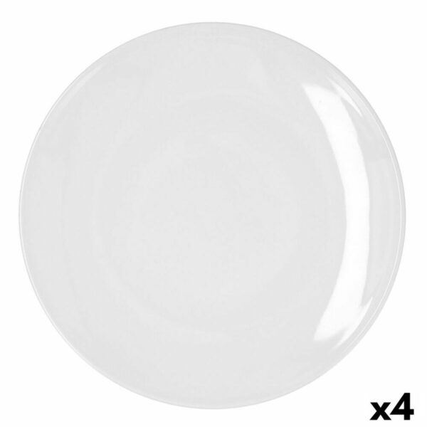 Flacher Teller Bidasoa Glacial Coupe Weiß aus Keramik Ø 30 cm (4 Stück) (Pack 4x) – Bild 2
