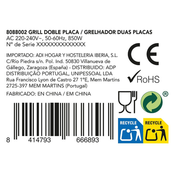 Elektrogrill Dcook Gallery ( 23 x 14,5 cm) – Bild 8