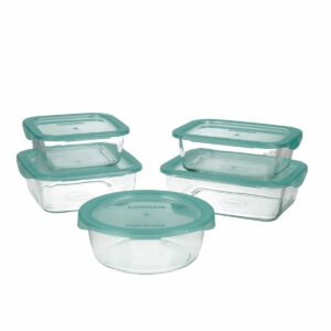 Lunchbox-Set Luminarc Keep’n Lagon Kristall zweifarbig (5 pcs)