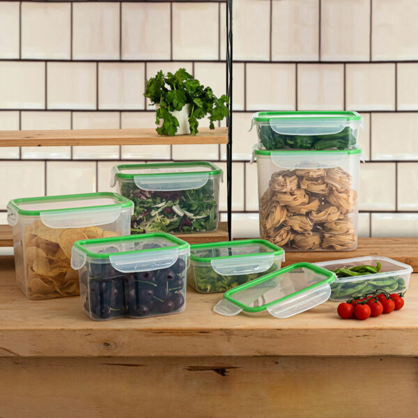 Lunchbox hermetisch Quid Greenery Durchsichtig Kunststoff (3,7 L) (Pack 4x) – Bild 3