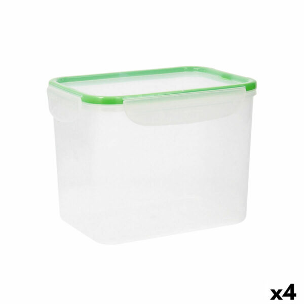 Lunchbox hermetisch Quid Greenery Durchsichtig Kunststoff (3,7 L) (Pack 4x) – Bild 2