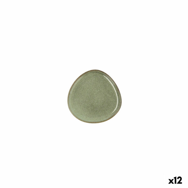 Flacher Teller Bidasoa Ikonic grün aus Keramik 11 x 11 cm (12 Stück) (Pack 12x) – Bild 2