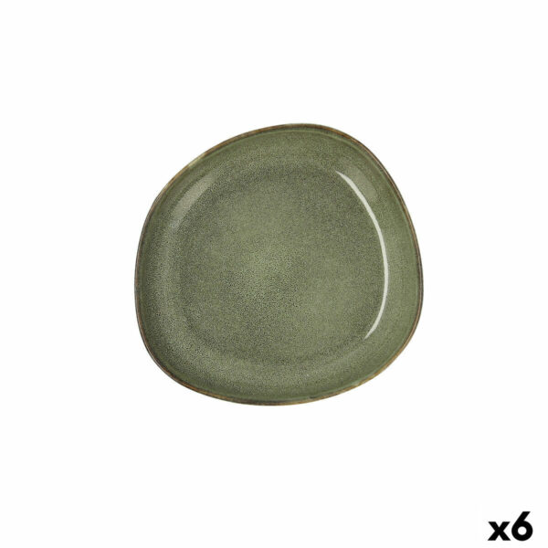 Suppenteller Bidasoa Ikonic aus Keramik grün (20,5 x 19,5 cm) (Pack 6x) – Bild 2