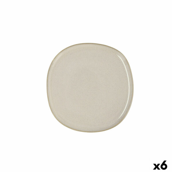 Flacher Teller Bidasoa Ikonic Weiß aus Keramik 20,2 x 19,7 cm (6 Stück) (Pack 6x) – Bild 2