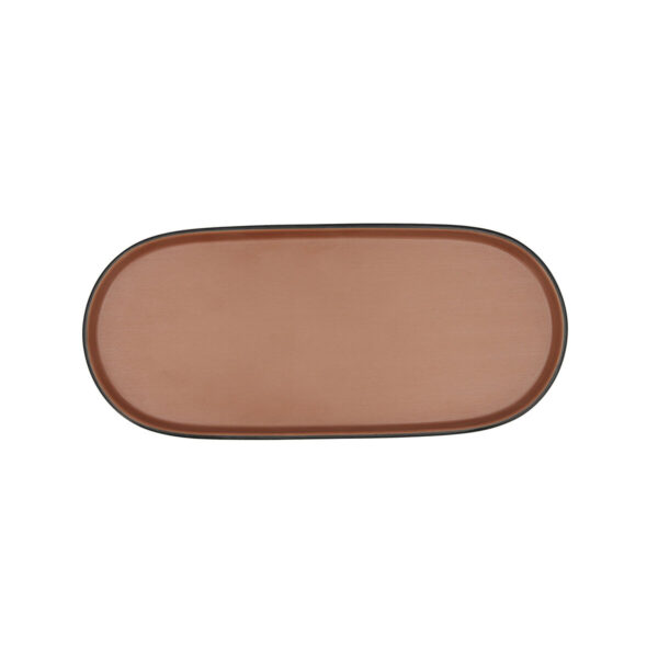 Tablett für Snacks Bidasoa Gio Braun Kunststoff 28 x 12 cm (12 Stück) – Bild 5