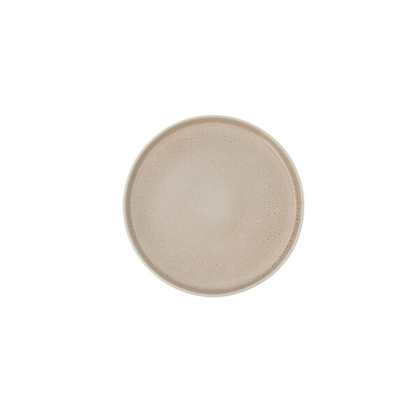 Flacher Teller Ariane Porous Beige aus Keramik Ø 21 cm (4 Stück) – Bild 3