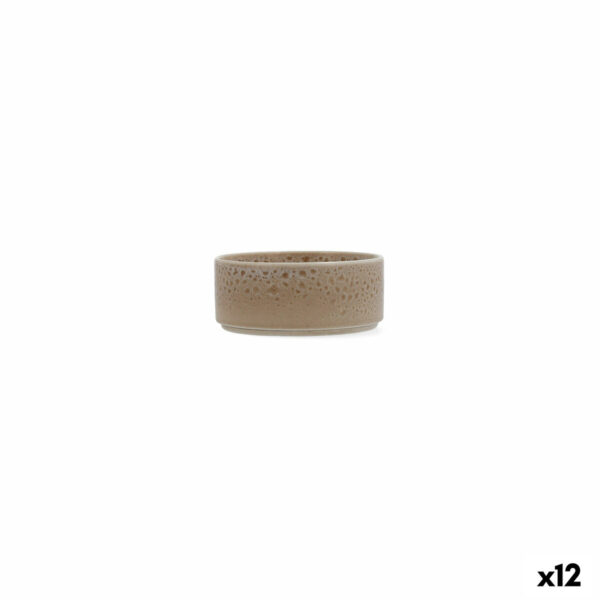 Satz für Appetithäppchen Ariane Porous Beige aus Keramik 12 cm (12 Stück)