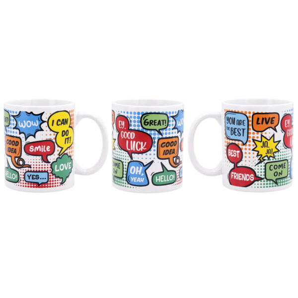 Kop Quid Wow Comics Bunt aus Keramik 330 ml (12 Stück) – Bild 5